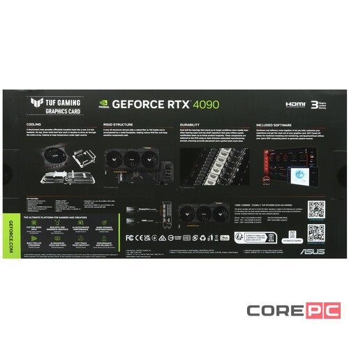 Видеокарта ASUS (TUF-RTX4090-O24G-OG-GAMING) GeForce RTX 4090 24GB GAMING 90YV0IY3-M0NA00