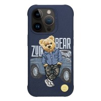 Чехол-накладка Zuck Bear San Francisco Fortune Kapak - Bay Area Player для Apple iPhone 15 Pro искусcтвенная кожа (синий)