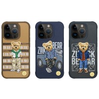 Чехол-накладка Zuck Bear San Francisco Fortune Kapak - Bay Area Player для Apple iPhone 15 Pro искусcтвенная кожа (синий)