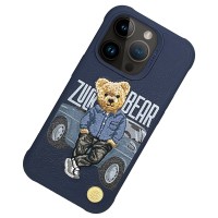 Чехол-накладка Zuck Bear San Francisco Fortune Kapak - Bay Area Player для Apple iPhone 15 Pro искусcтвенная кожа (синий)