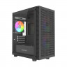 Компьютерный корпус Powercase Mistral Micro EM18 TG ARGB Black (CMMEM18B-A3)