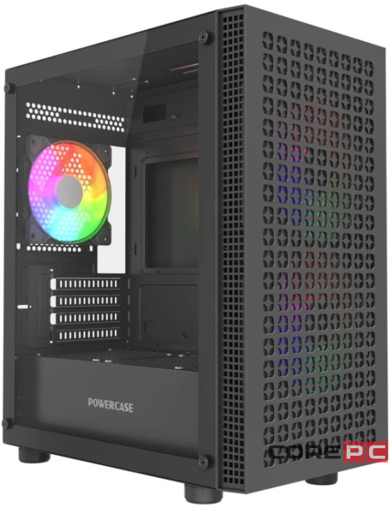 Компьютерный корпус Powercase Mistral Micro EM18 TG ARGB Black (CMMEM18B-A3)