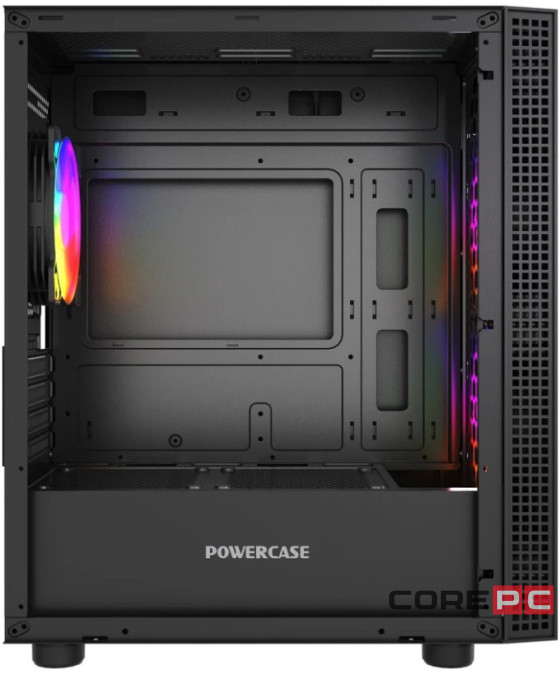 Компьютерный корпус Powercase Mistral Micro EM18 TG ARGB Black (CMMEM18B-A3)