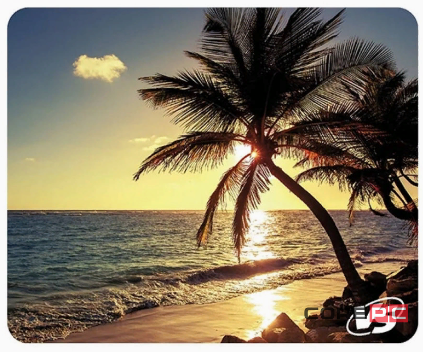 Perfeo Коврик для компьютерной мыши Пляж, Рис.5 (180*220*2 мм), ткань+резиновое основание