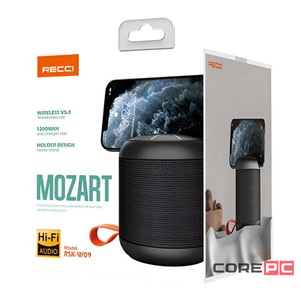 Bluetooth колонка Recci Melody RSK-W09 черная