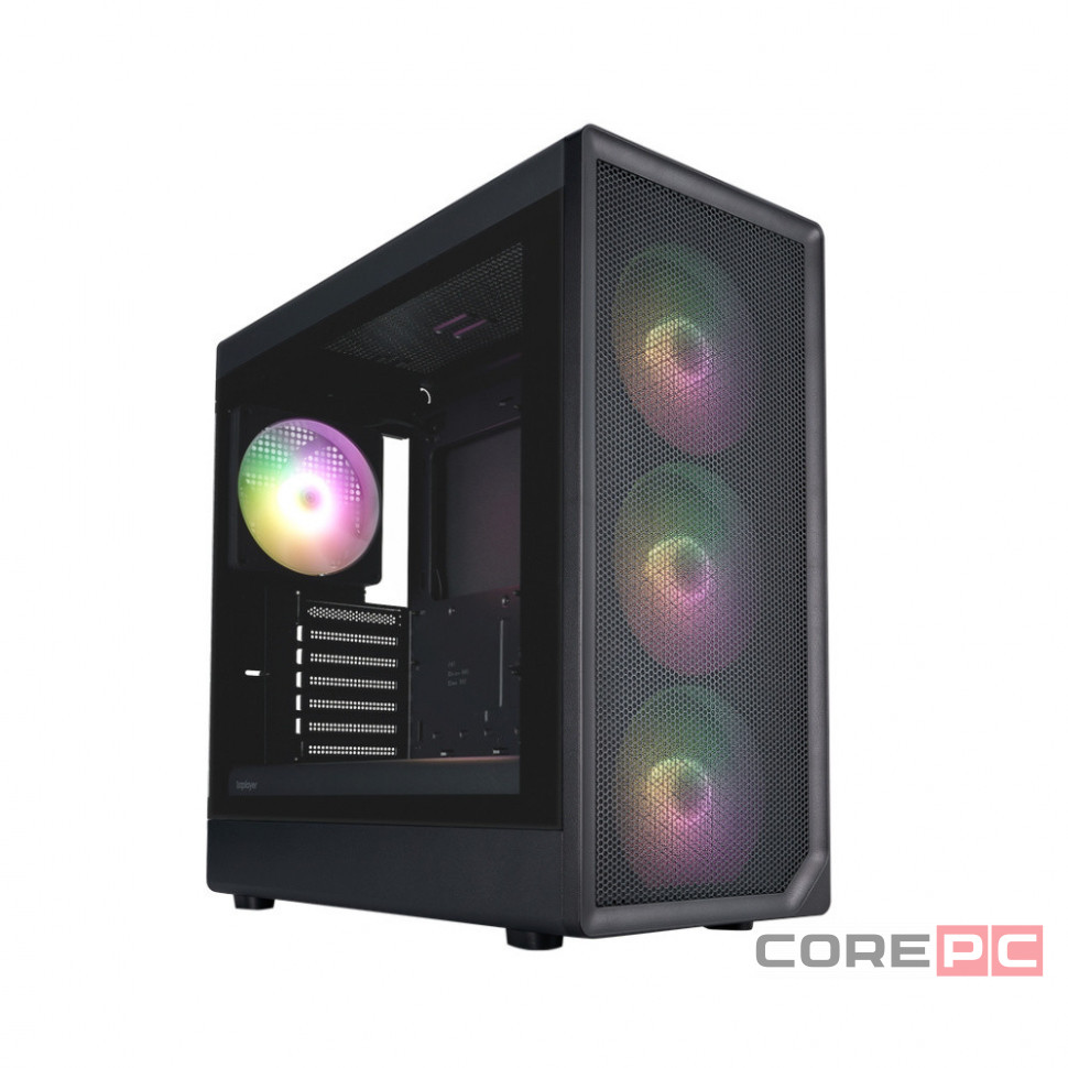 Компьютерный корпус 1STPLAYER AU8 ARGB Black (AU8-BK-4FE7-14)