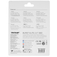 Твердотельный накопитель Patriot 480 Gb BURST E (PBE480GS25SSDR)