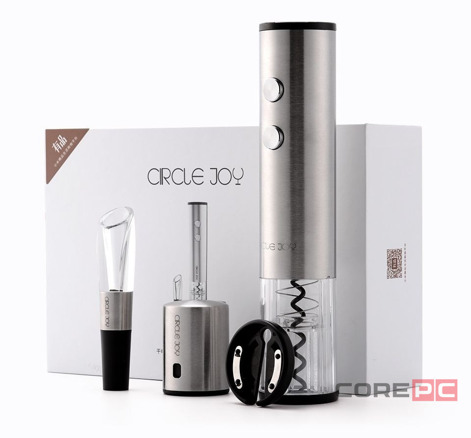 Винный набор Xiaomi Circle Joy 4 in 1 Set in a Gift Box CJ-TZ02 серебристый