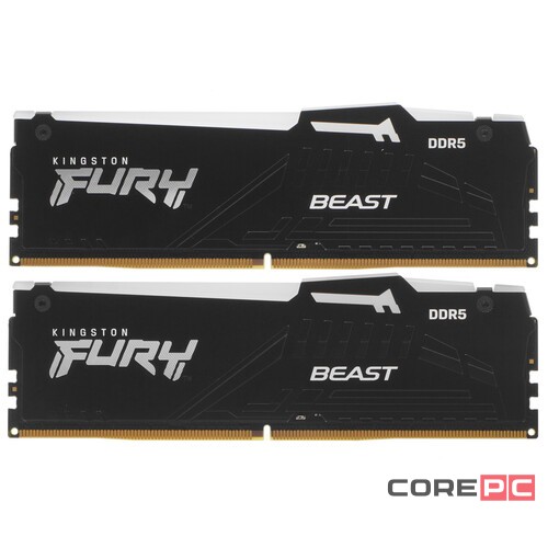 Оперативная память 32 Gb 6000 MHz Kingston FURY Beast RGB (KF560C40BBAK2-32)