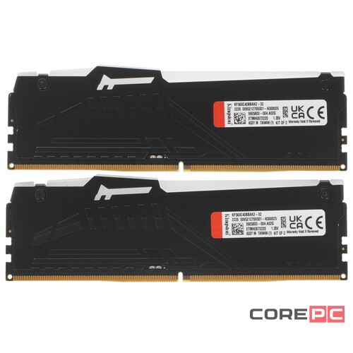 Оперативная память 32 Gb 6000 MHz Kingston FURY Beast RGB (KF560C40BBAK2-32)