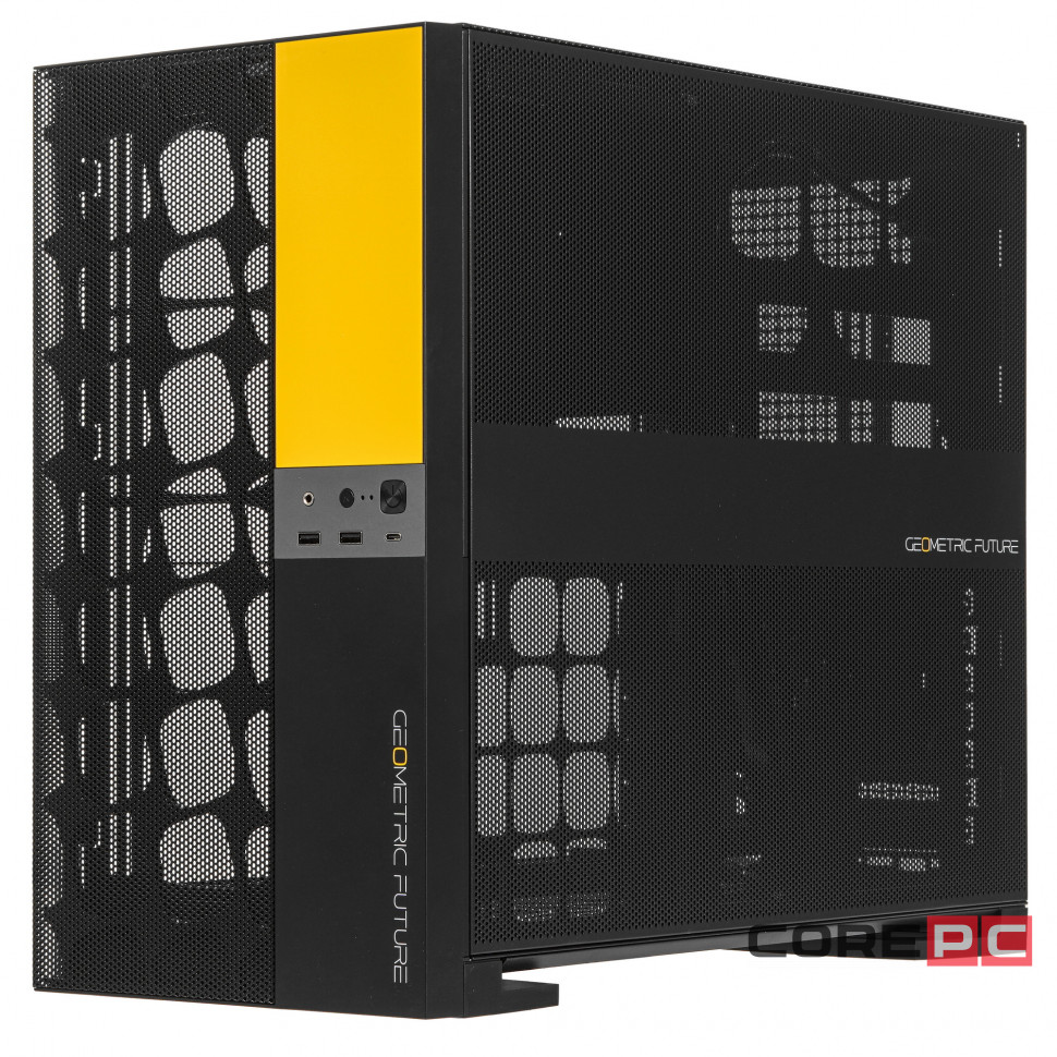 Компьютерный корпус Geometric Future Model 5 Vent Black Yellow (1AM5VTBY00100) (GF_M5-VENT-YB)