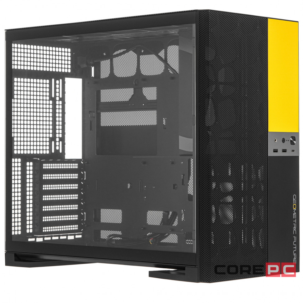 Компьютерный корпус Geometric Future Model 5 Vent Black Yellow (1AM5VTBY00100) (GF_M5-VENT-YB)