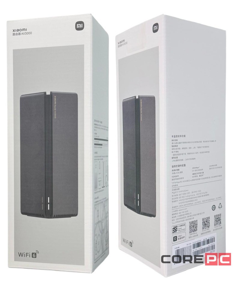 Wi-Fi роутер Xiaomi Router AX3000 (DVB4403CN) черный