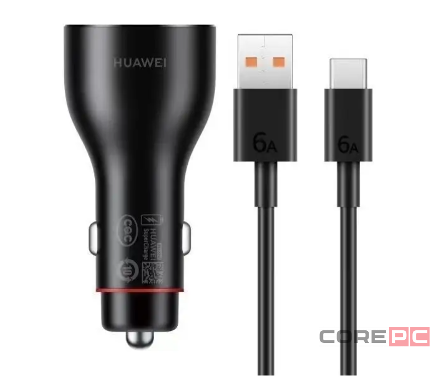 Автомобильное заряд. устр. Huawei P0015 2USB/1C 4.4A 88W черное