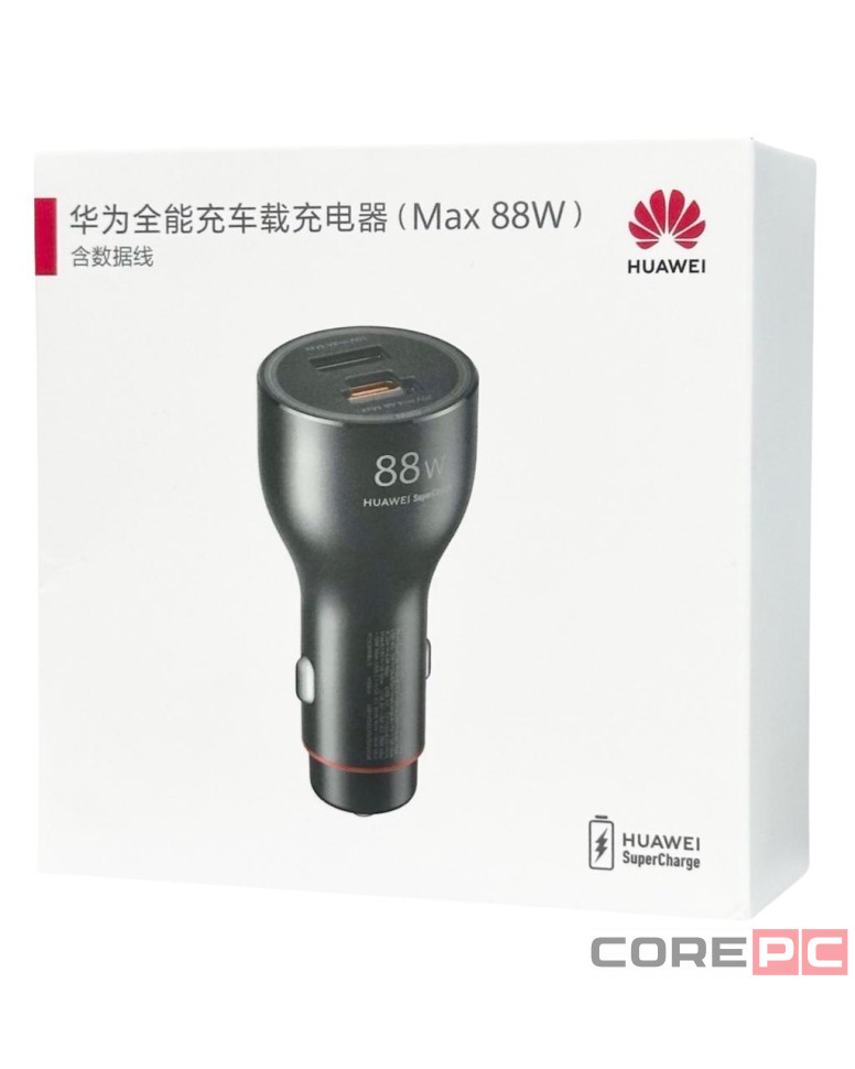 Автомобильное заряд. устр. Huawei P0015 2USB/1C 4.4A 88W черное