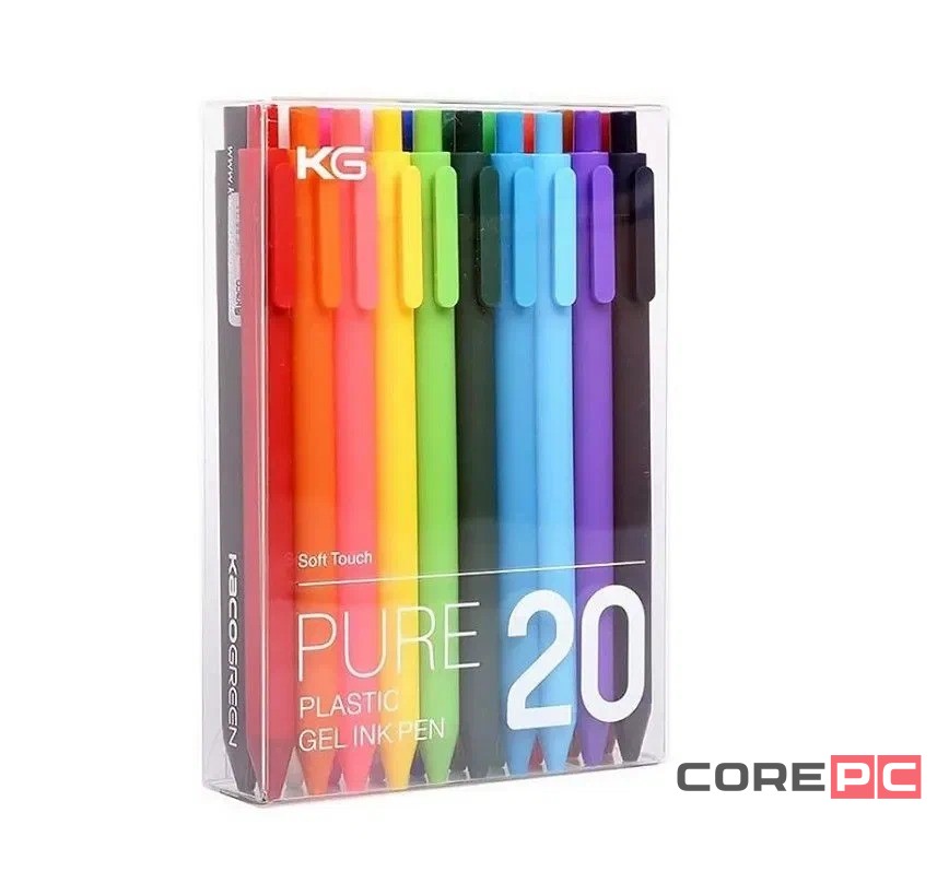Ручка гелевая Xiaomi KACO Pure Plastic Gel Ink (комплект 20шт) цветные