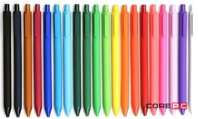 Ручка гелевая Xiaomi KACO Pure Plastic Gel Ink (комплект 20шт) цветные
