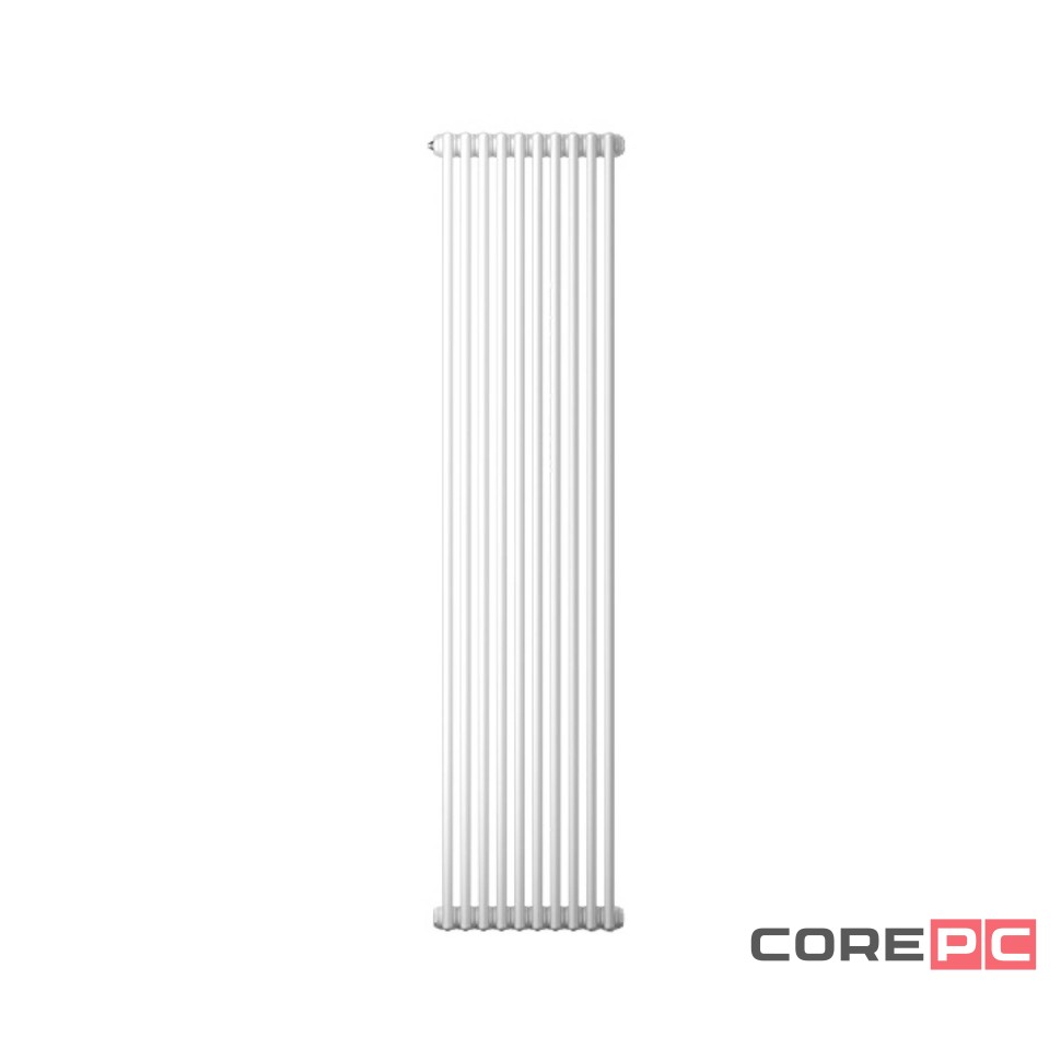 Радиатор трубчатый Zehnder Charleston 2180, 12 сек.1/2 бок.подк. RAL9016 (кроншт.в компл)