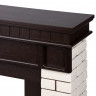 Портал Firelight Bricks Classic камень бежевый, шпон темный дуб