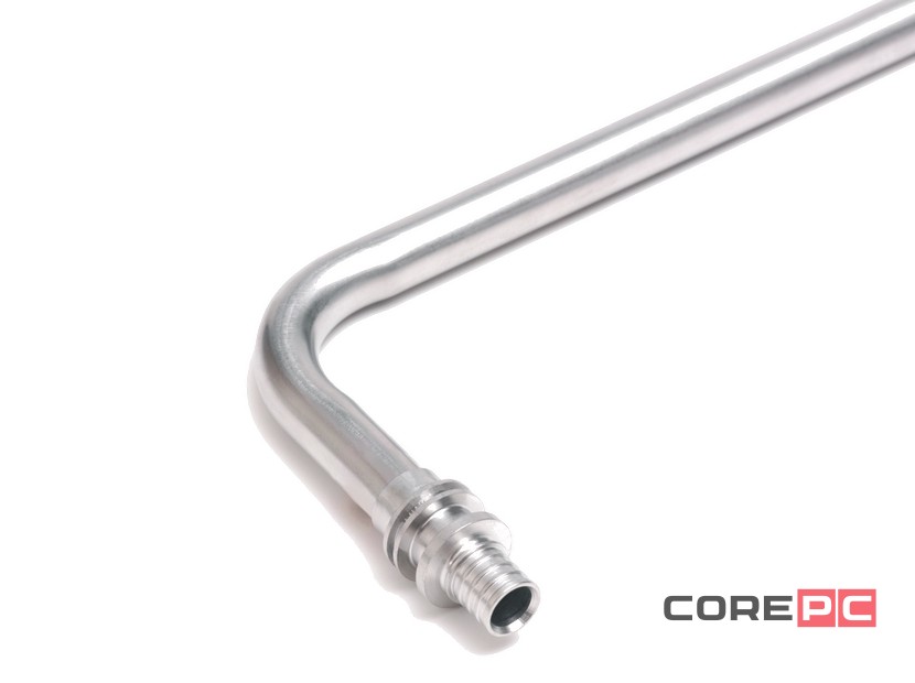 Трубка из. нерж. стали для подкл. радиатора, Г-образная 20/250