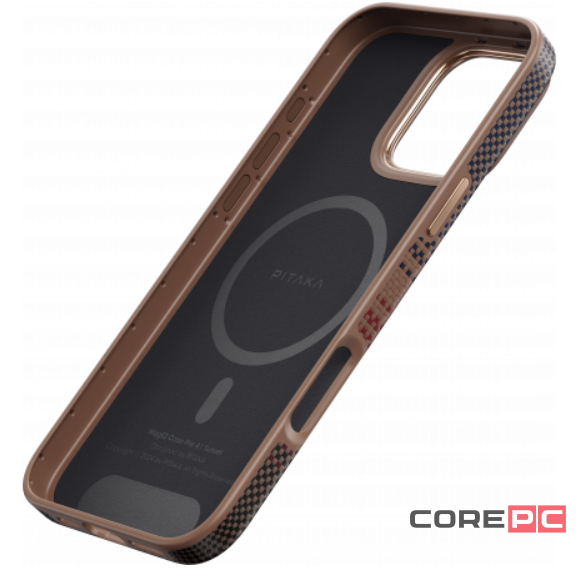 Чехол PITAKA Military-Grade MagEZ Pro 4 для iPhone 16 Pro карбоновый (арамид) Sunset