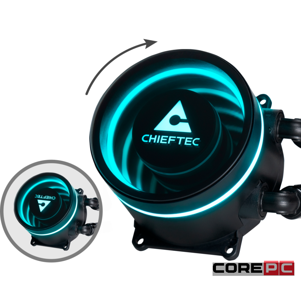 Система жидкостного охлаждения для процессора Chieftec ICEBERG 240 ARGB (CLC-240-RGB)