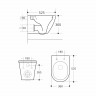 Унитаз подвесной WAVE 558247 безободковый, с сиденьем, микролифт, цвет белый
