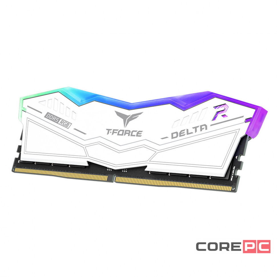 Оперативная память 16 Gb 6000 MHz Team Group T-FORCE DELTA RGB WHITE (FF4D516G6000HC38ADC01)