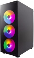 Компьютерный корпус 1STPLAYER FIRE DANCING V3-B FRGB Black (V3-B-BK-4FS1)