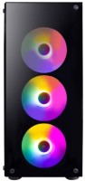 Компьютерный корпус 1STPLAYER FIRE DANCING V3-B FRGB Black (V3-B-BK-4FS1)