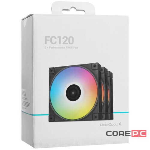 Комплект вентиляторов для корпуса Deepcool FC120-3 IN 1 RGB PWM R-FC120-BKAMN3-G-1