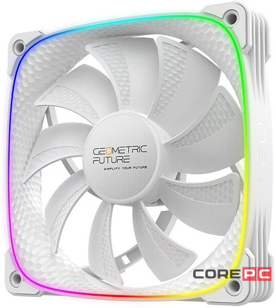 Вентилятор для корпуса Geometric Future Squama 2503RW 5V ARGB Reverse White (1F2503R112011) (GF_SQM-2503RW-S)
