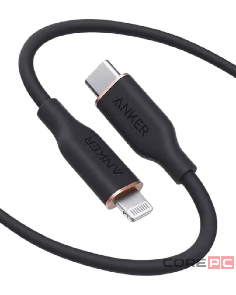 Usb Кабель-зарядка Type-C на Lightning Anker PowerLine III Flow (A8663P11) 1.8м черный