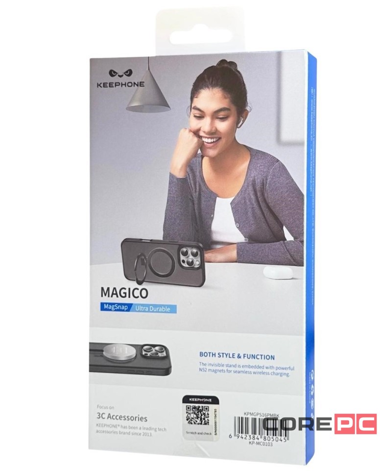 Накладка для i-Phone 16 Pro Max Keephone Magico MagSnap черный