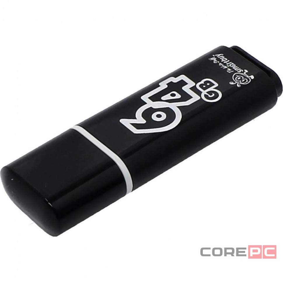 USB флеш накопитель Smartbuy 64GB Glossy series Black (SB64GBGS-K)