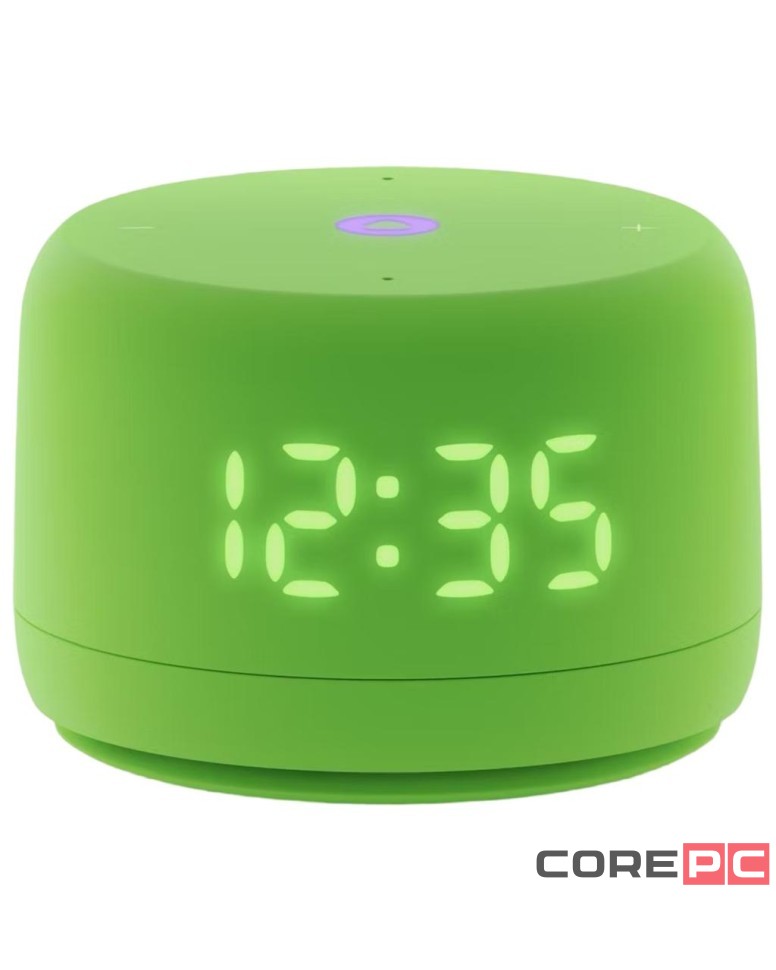 Умная колонка Яндекс Станция Лайт 2 с часами зелёная