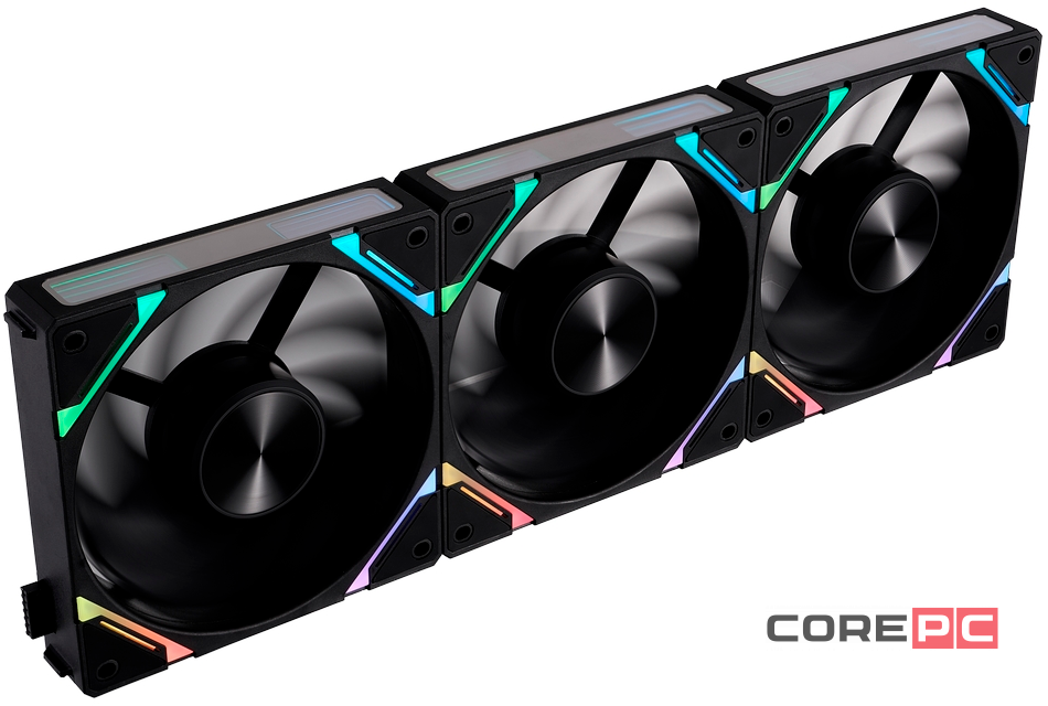 Комплект вентиляторов для корпуса 1STPLAYER XF7R Reverse ARGB Black (XF7R-BK-3IN1)