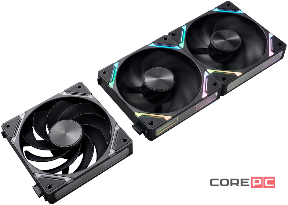 Комплект вентиляторов для корпуса 1STPLAYER XF7R Reverse ARGB Black (XF7R-BK-3IN1)