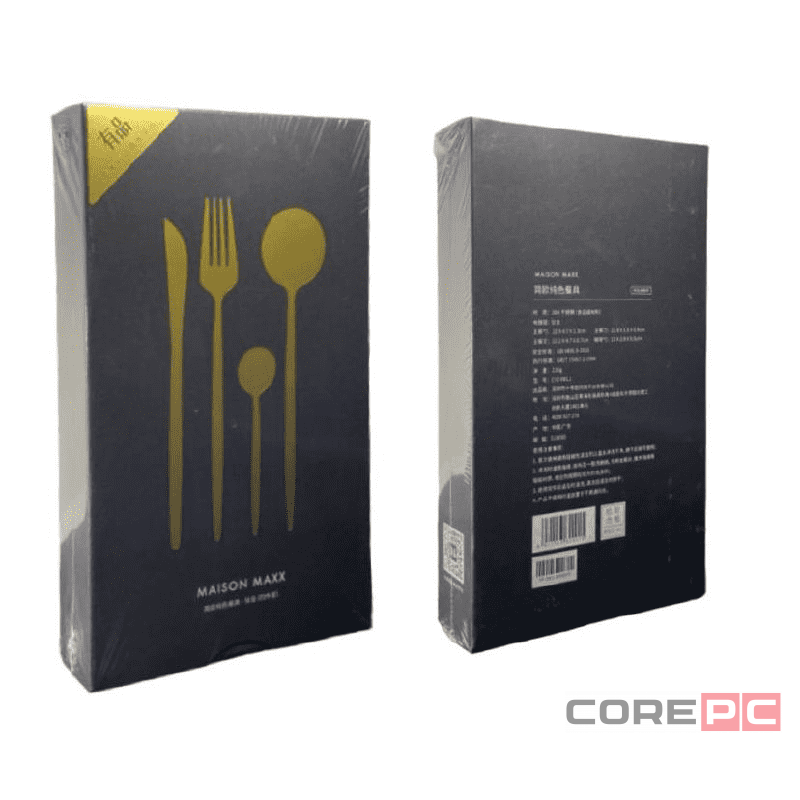 Набор столовых приборов Xiaomi Maison Maxx Modern Flatware Set (4 предмета) золотой