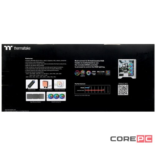 Система жидкостного охлаждения для процессора Thermaltake TH360 ARGB Sync Snow Edition CL-W302-PL12SW-A