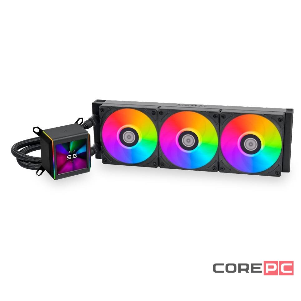 Система жидкостного охлаждения для процессора Lian Li GALAHAD II LCD 360 Black ARGB (GA2ALCD36B) (G89.GA2ALCD36B.R0) PWM