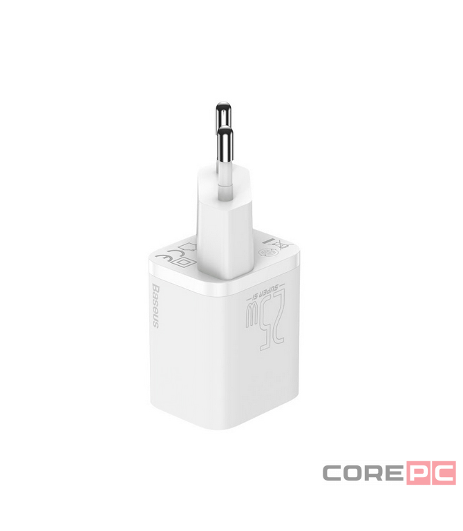 Сетевое зар. устр. Baseus Super Si Quick Charger 1C 25W 1м EU (TZCCSUP-L02) белое