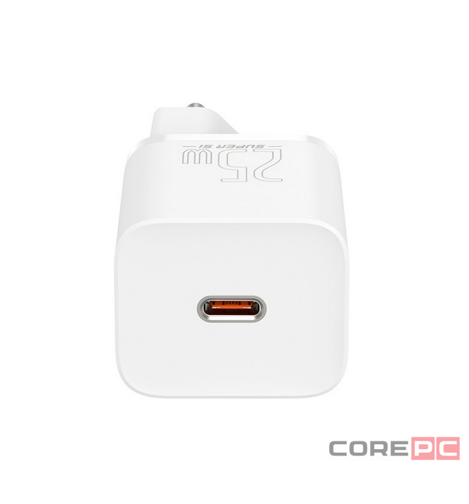 Сетевое зар. устр. Baseus Super Si Quick Charger 1C 25W 1м EU (TZCCSUP-L02) белое