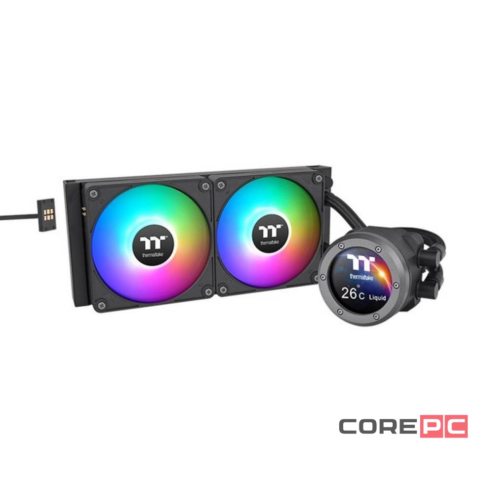 Система жидкостного охлаждения для процессора Thermaltake ARGB Black (CL-W414-PL12SW-A)