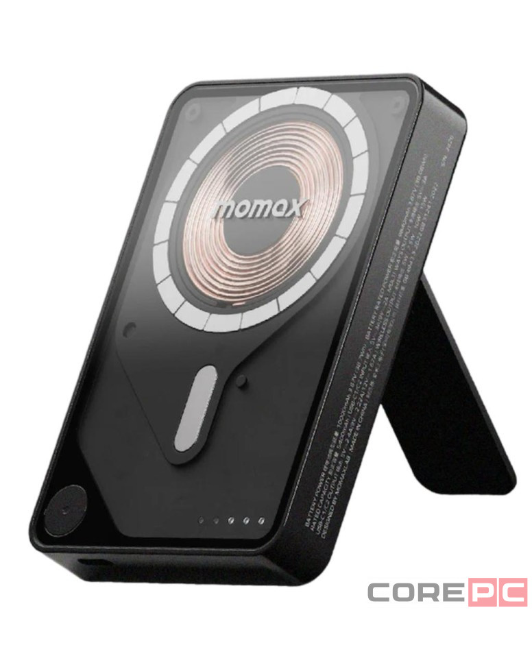 Powerbank магнитный с MagSafe Momax 1-Power X Pro+ 10000mAh IP132HKD черный