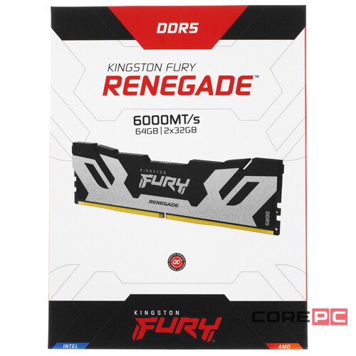 Оперативная память 64 Gb 6000 MHz Kingston FURY Renegade Silver (KF560C32RSK2-64)