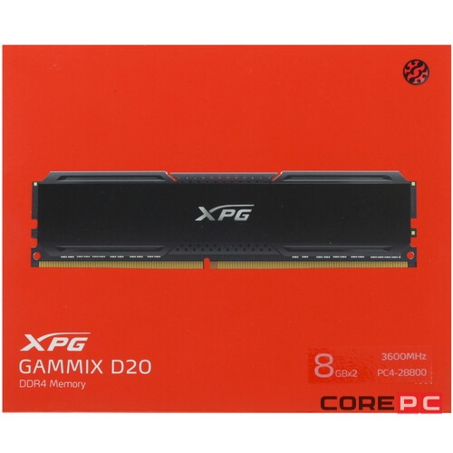 Оперативная память 16 Gb 3600 MHz ADATA XPG (AX4U36008G18I-DCBK20)