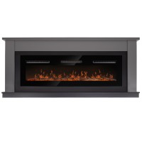 Каминокомплект: Очаг Electrolux Infinity EFP/P-1600ULS N, портал Canto Long графит, черный