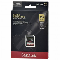 SDXC карта памяти Sandisk Extreme Pro 256GB 170MB/s V30 U3 (SDSDXXY-256G-GN4IN)