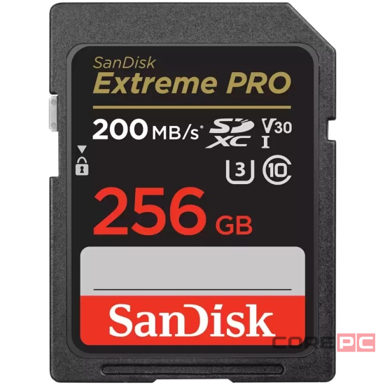 SDXC карта памяти Sandisk Extreme Pro 256GB 170MB/s V30 U3 (SDSDXXY-256G-GN4IN)